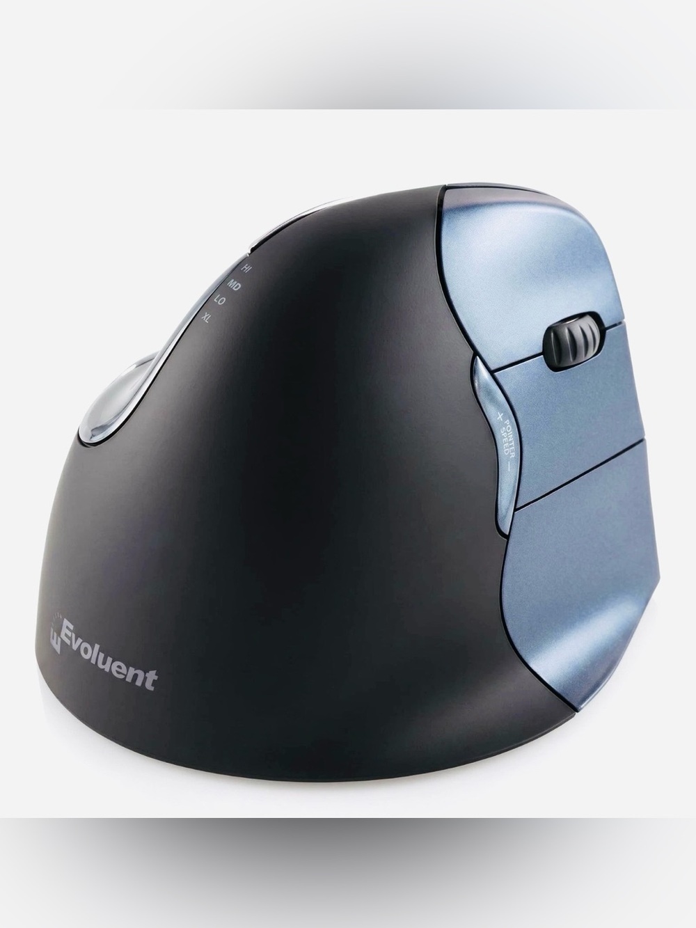 Ergonomic Vertical Mouse - Black and Metallic Blue New No Box
